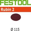 Festool StickFix Rubin-2 4-1/2 Inch Discs for RAS 115 Rotary Sander